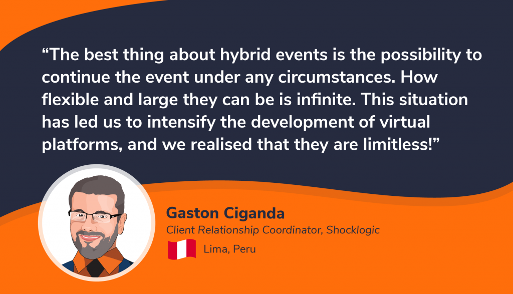 virtual hybrid events campaign twitter Gaston Ciganda 1
