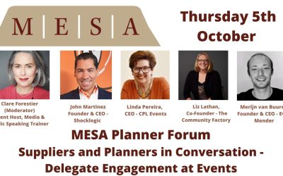 Insights from the MESA Planner Forum: Enhancing Event Engagement in the New Normal